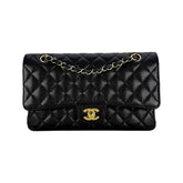 Medium Double Flap Caviar GHW S30